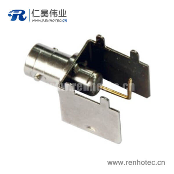EB-001-0043 BNC彎式母頭rf射頻同軸連接器接PCB板