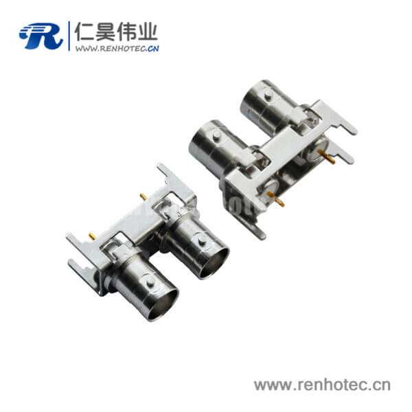 EB-001-0052 bnc電阻50歐姆直式母頭射頻同軸連接器PCB