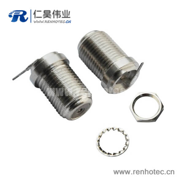 RHT-611-0014 f射頻同軸連接器彎式穿墻式面板安裝母頭