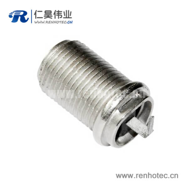 RHT-611-0015 f連接器RF射頻同軸彎式穿墻面板安裝接頭母頭
