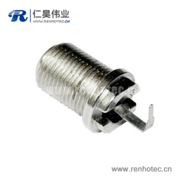 RHT-611-0016 f頭轉(zhuǎn)角連接器母頭穿墻式射頻同軸面板安裝