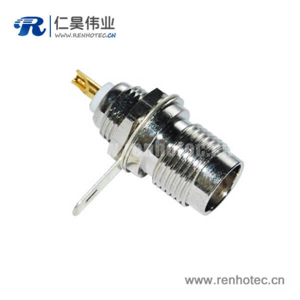 DOSIN-802-0007 tnc射頻連接器直式穿墻式母頭面板安裝