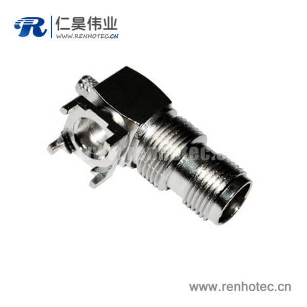 DOSIN-802-0011 tnc穿墻式彎式母頭pcb板端射頻同軸連接器