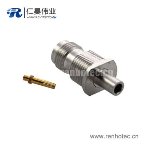 DOSIN-802-0014 tnc連接器直式穿墻式母頭焊接同軸線纜