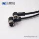 m12電纜彎母頭3芯不帶屏蔽工業防水連接器