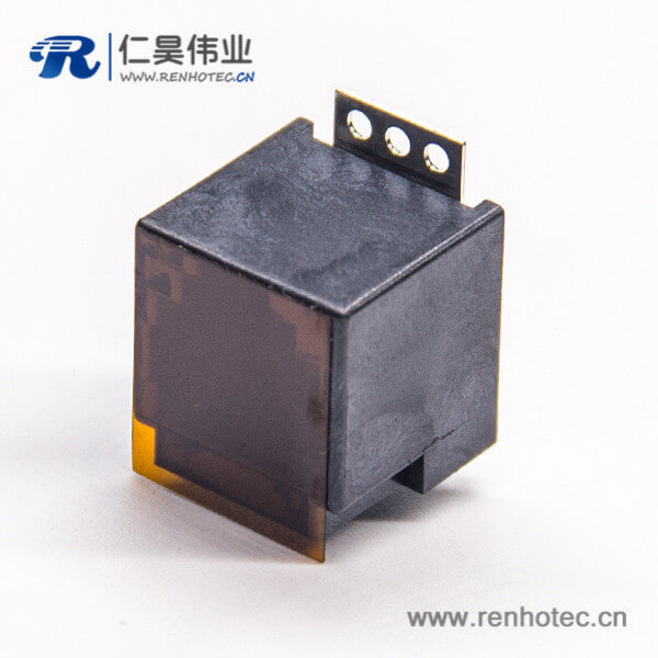 rj12 6p6c貼片接PCB板直式180度單口帶蓋 rj12 6p6c貼片接PCB板直式180度單口帶蓋