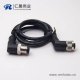 m12電纜彎母頭A編碼1M AWG223芯不帶屏蔽工業防水連接器
