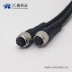 m12標(biāo)準(zhǔn)電纜A編碼5芯母頭直式180度不帶屏蔽雙邊注塑線(xiàn)1M AWG22