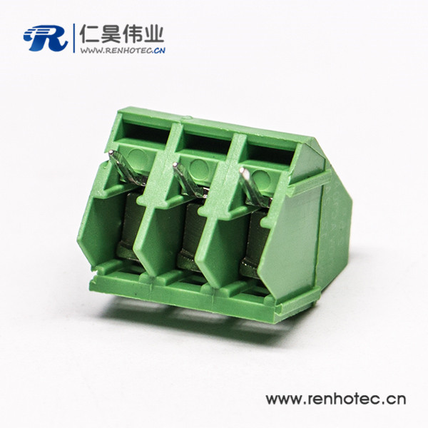 2芯直式綠色接線端子PCB螺釘式端子連接器