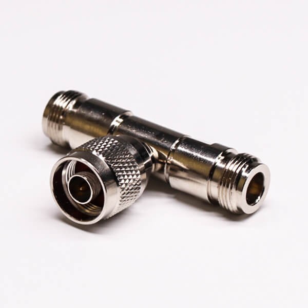 1 RF連接器三通轉接頭N型一公轉兩母
