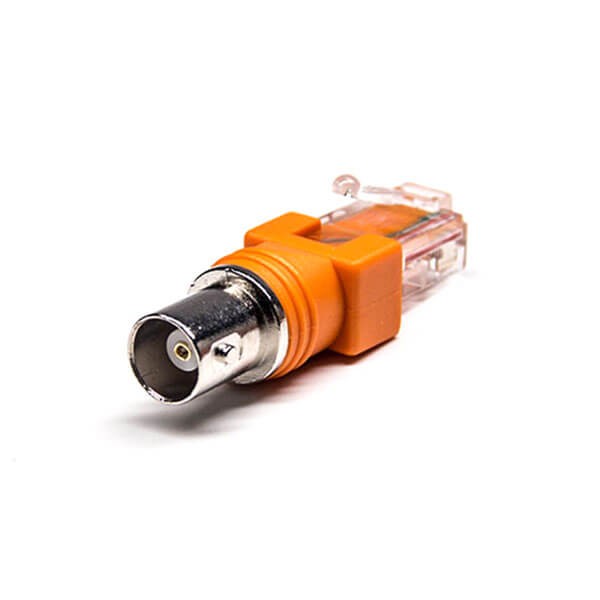 1 BNC轉接頭直式180度轉RJ45水晶頭