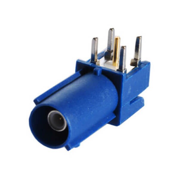 fakra-c-connector-male-blue-through-hole-pcb-right-angle-for-car-gps-antenna(2) Fakra-C接口公頭藍色PCB插孔安裝式彎式汽車連接器