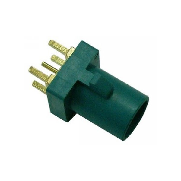 fakra-water-blue-connector-straight-smb-male-pcb-mount-rf-connector- Fakra接口SMB短公頭直式PCB板安裝RF系列水藍色用連接器