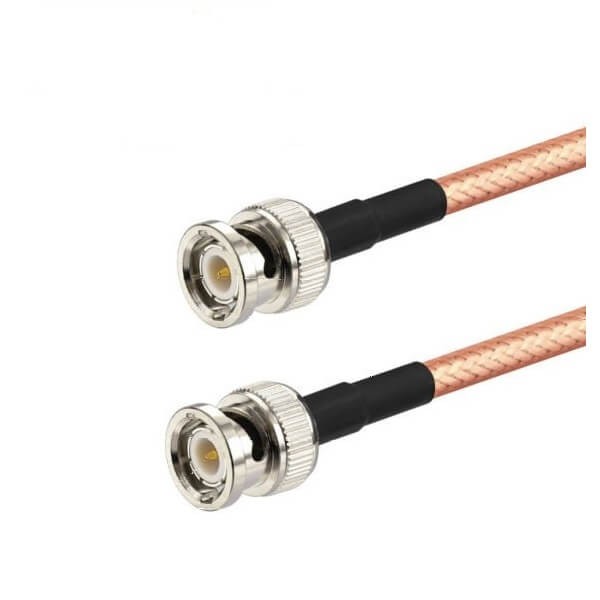 bnc-cable-connectors-male-to-male-rg400-rf-pigtail-adapter-coaxial-cable-10cm(1) Rf視頻線BNC公轉(zhuǎn)公接RG400組裝線束10CM