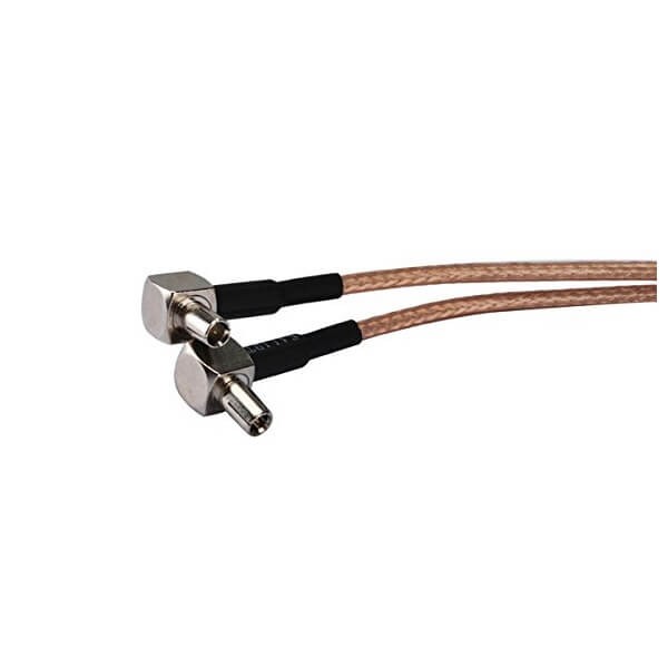 cable-coaxial-rp-sma-bulkhead-female-to-dual-ts-9-splitter-combiner-cable-jumper-pigtail-rg316-10cm(2) SMA反接座316線廠家專業(yè)生產(chǎn)SMA反極母頭轉(zhuǎn)TS9彎公頭一拖二10CM