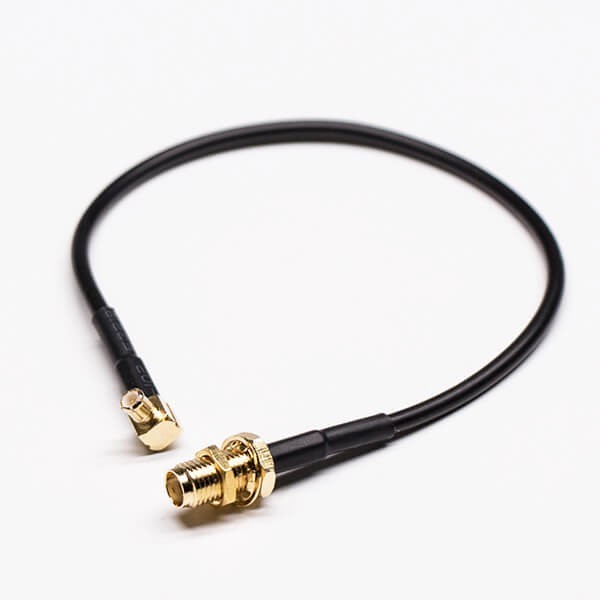 coaxial-rf-cable-sma-female-straight-front-bulkhead-to-mcx-male-180-degree(1) MCX射頻同軸線彎式公頭轉SMA直式母頭前鎖穿墻