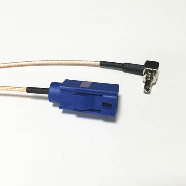 connector-crc9-antenna-extension-cable-to-fakra-c-female-rg178-15cm(2) Fakra射頻連接器C型母頭轉(zhuǎn)CRC9彎公頭接RG178線線長15CM