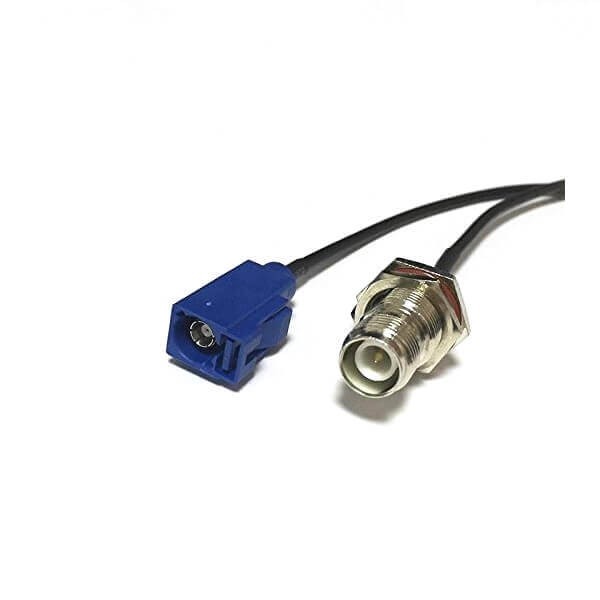 fakra-antenna-adapter-extension-cable-rg174-15cm-with-fakra-c-jack-to-rp-tnc-female-for-gps-antenna Fakra SMB連接器C型母頭轉(zhuǎn)反極TNC母頭接RG174線線長15CM