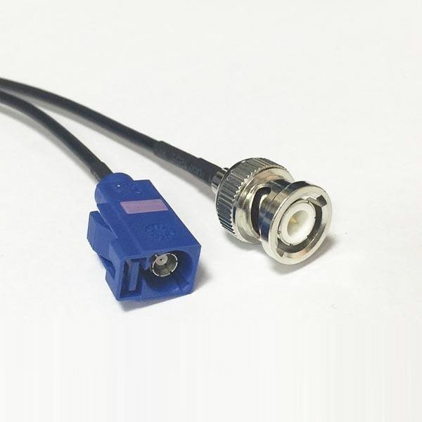 fakra-bnc-adapter-cable-rg174-with-fakra-c-female-to-bnc-male Fakra視頻連接器C型母頭轉BNC公頭接RG174線束