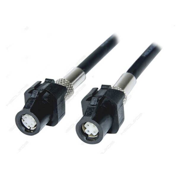 汽車電子 hsd 連接器4芯母轉母LVDS組裝線束1M