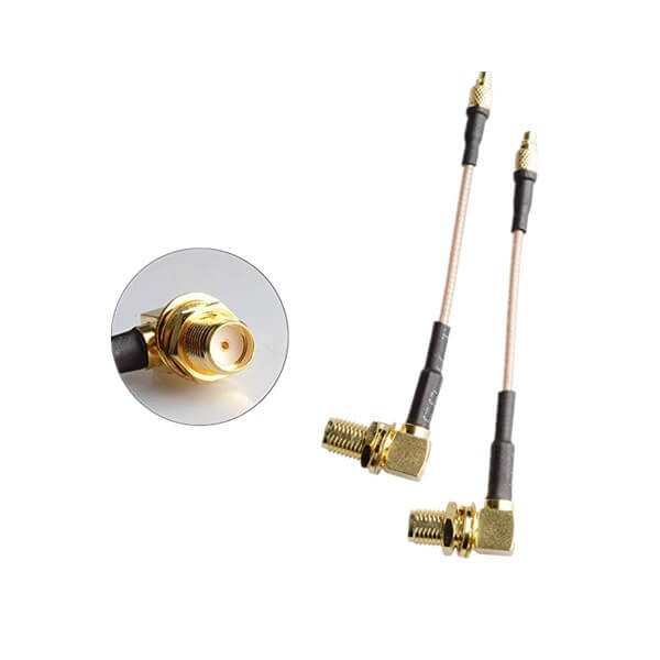 mmcx-sma-cable-10cm-low-loss-antenna-extension-cable-adapter-2pcs(1) SMA頭帶線轉(zhuǎn)MMCX公頭RG316組裝線束