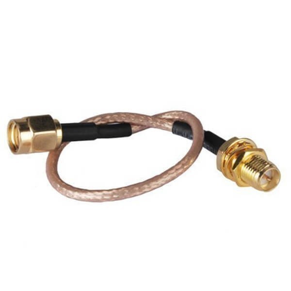 reverse-sma-cable-20cm-male-to-female-rp-sma-extension-cable SMA接口同軸線反極公轉(zhuǎn)母RG316組裝線材