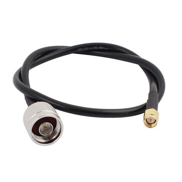 rf-cable-sma-male-to-n-type-male-antenna-pigtail-cable-rg58u-50cm(4) SMA射頻信號線RG58U轉N公頭線長50CM