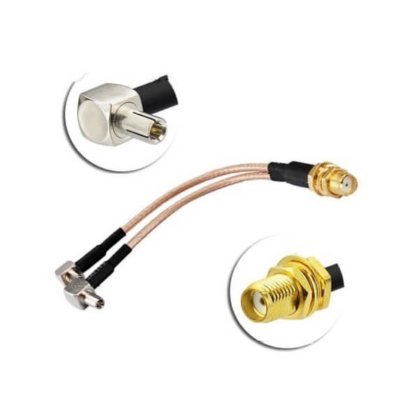 rf-cable-with-sma-connector-female-to-dual-ts9-male-4g-lte-antenna-adapter-splitter-cable-rg316-10cm(1) Rf轉(zhuǎn) Sma射頻測試線轉(zhuǎn)雙TS9彎公頭一拖二RG316線10CM