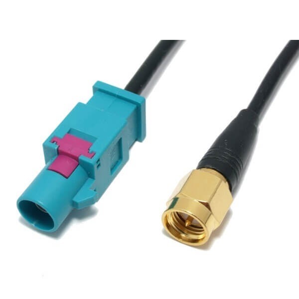 sma-extension-cable-rg174-with-fakra-z-male-connector-20cm(1) LVDS Fakra線束RG174接Fakra Z型公頭轉SMA公頭