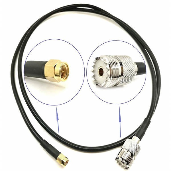 sma-jumper-cable-lmr200-pigtail-low-loss-cable-to-uhf-so-239-female-100cm 射頻線接SMA公頭轉(zhuǎn)UHF母頭LMR200組裝線材