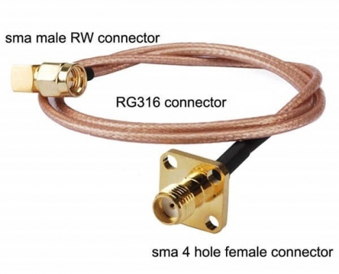 RF SMA公頭線RG316延長線接SMA公轉母線長10CM
