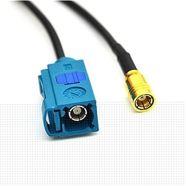 smb-connector-adapter-gps-antenna-extension-cable-fakra-z-female-to-smb-female-pigtail-cable-rg174-10cm Fakra頭Z型母頭轉(zhuǎn)SMB公頭GPS天線延長線接RG174線10CM