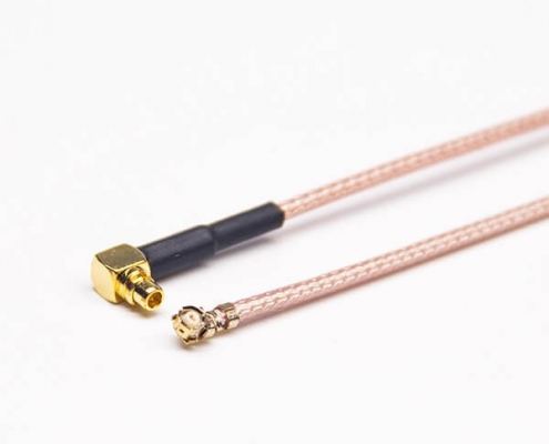 MMCX連接器供應商專供90度公MMCX轉IPEX端子接RG178線長8cm