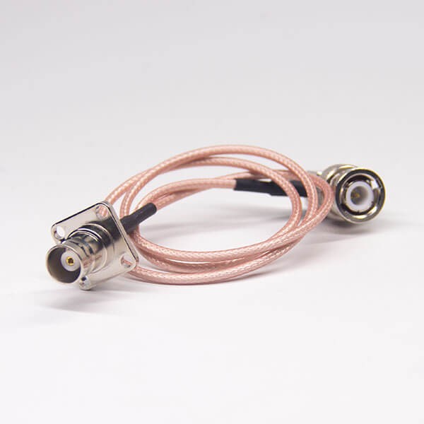 50-ohm-bnc-cable-straight-male-to-female-rf-coax-cable-assembly-for-rg316-cable(4) 法蘭bnc接頭公轉(zhuǎn)母同軸電纜連接器接RG316線材