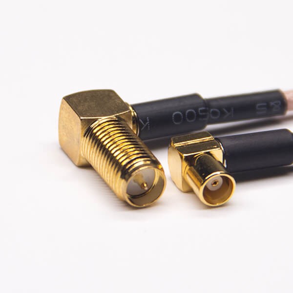 SMA射頻線彎式反極母頭鍍金轉(zhuǎn)MCX彎式母頭接RG316線 SMA射頻線彎式反極母頭鍍金轉(zhuǎn)MCX彎式母頭接RG316線
