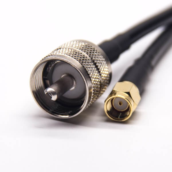 SMA反極性公頭直式轉UHF公頭直式接RG223 RG58 SMA反極性公頭直式轉UHF公頭直式接RG223 RG58