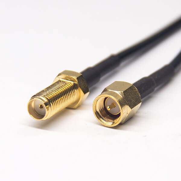 sma射頻接頭信號線sma公轉母直式同軸電纜接RG174線材 sma射頻接頭信號線sma公轉母直式同軸電纜接RG174線材