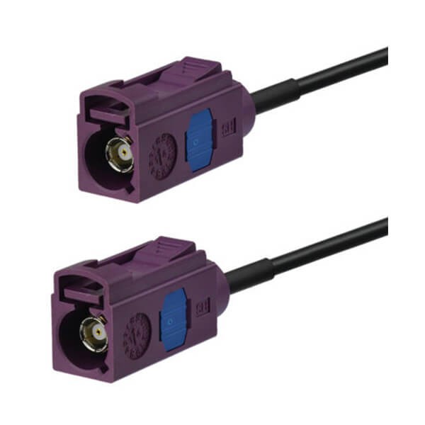 Fakra-D型接口車(chē)載4G LTE 3G UMTS GSM母轉(zhuǎn)母直式連接器延長(zhǎng)線1米