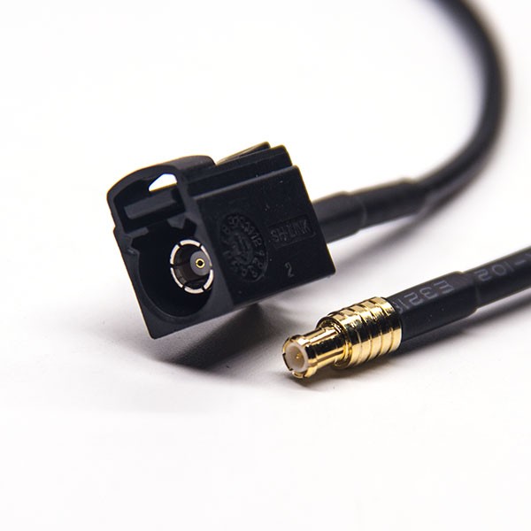 Fakra連接器A型母頭轉MCX公頭線材連接器 RG174 線長1米 Fakra連接器A型母頭轉MCX公頭線材連接器 RG174 線長1米
