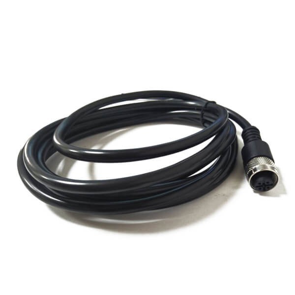 M12 IP67防水線3芯公頭直式單邊PVC線束1.5M AWG24不帶屏蔽A扣