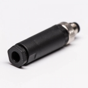 M8現場組裝插頭3芯公直式不帶屏蔽塑料外殼M8*1.0定制