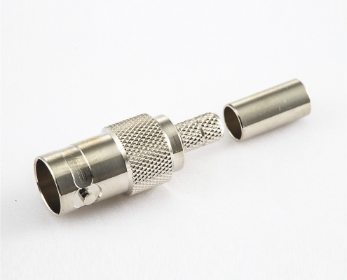 BNC連接器壓接接線用于SYV75-3/3C-2V母頭直式75ohm