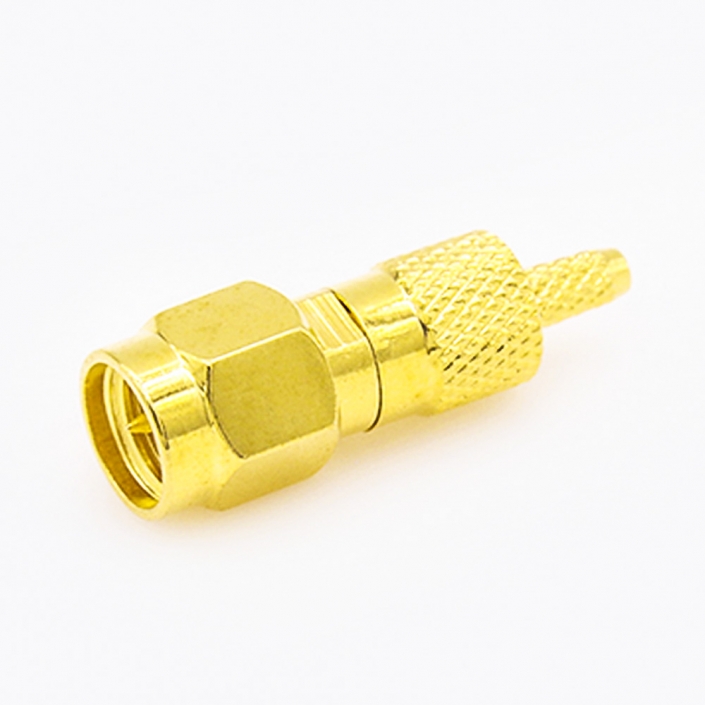 RG174 / RG316壓接SMA連接器直式公頭 RG174 / RG316壓接SMA連接器直式公頭