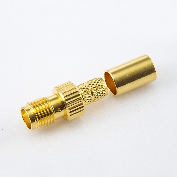 接線SMA連接器公頭直式壓接用于RG58 / RG142 / SYV50-3 接線SMA連接器公頭直式壓接用于RG58 / RG142 / SYV50-3