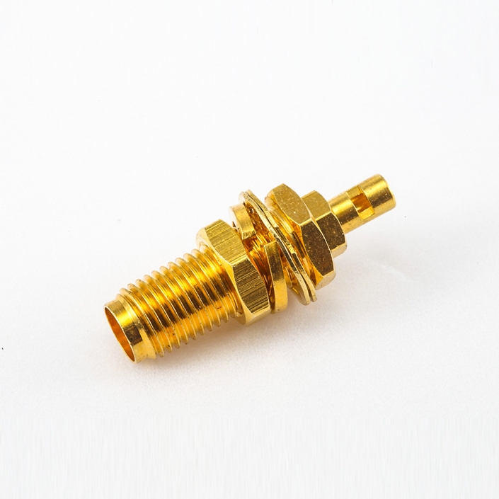 SMA 50歐姆接線用于RG178 / 1.37mm / 1.45mm連接器母頭直式面板安裝前鎖穿墻開天窗焊接式 SMA 50歐姆接線用于RG178 / 1.37mm / 1.45mm連接器母頭直式面板安裝前鎖穿墻開天窗焊接式