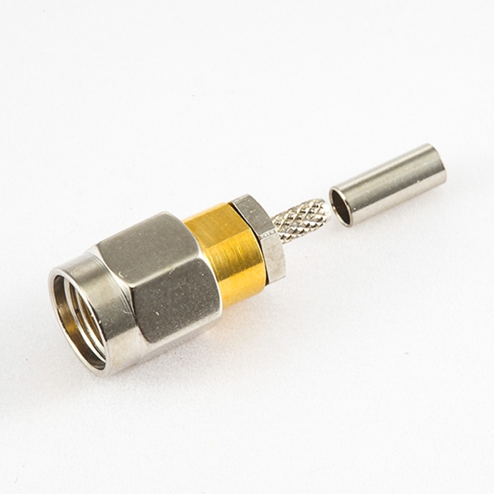 SMA連接器公頭壓接用于直式1.13mm / 1.32MM / 1.37MM接線 SMA連接器公頭壓接用于直式1.13mm / 1.32MM / 1.37MM接線