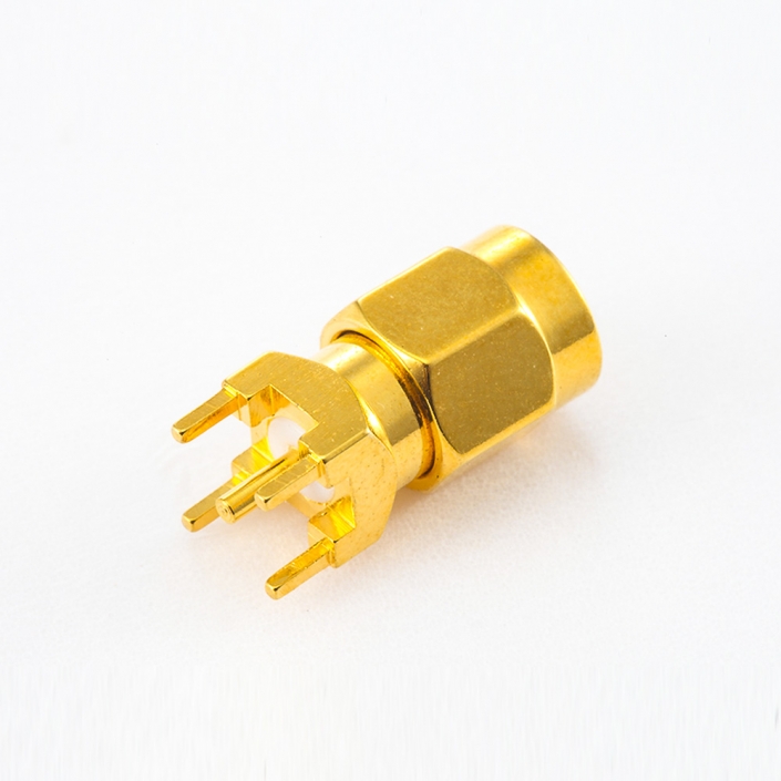 SMA PCB公頭連接器直式插孔 SMA PCB公頭連接器直式插孔