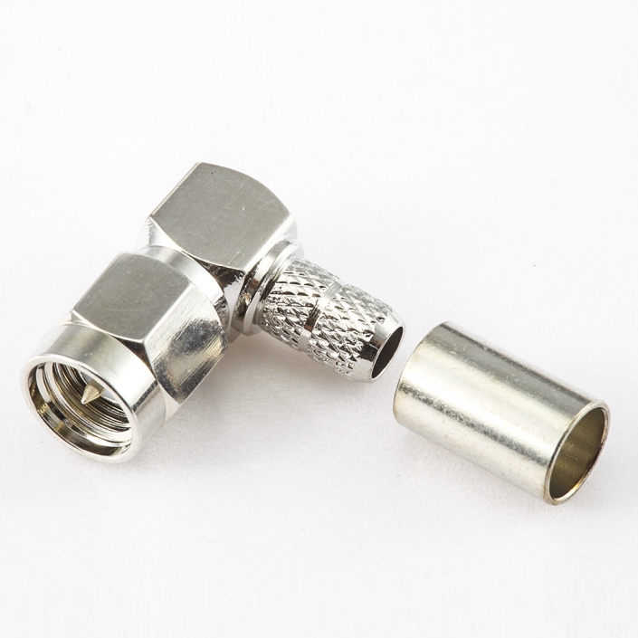 用于RG58 / RG142 / SYV50-3SMA公頭彎式連接器壓接類型 用于RG58 / RG142 / SYV50-3SMA公頭彎式連接器壓接類型