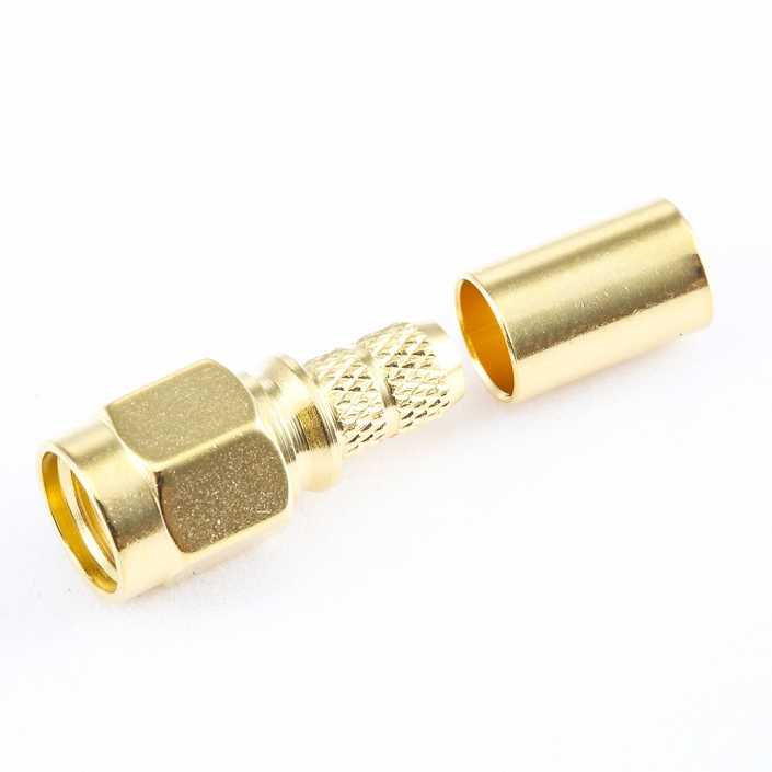 用于RG58 / RG142 / SYV50-3 SMA公頭直式連接器壓接 用于RG58 / RG142 / SYV50-3 SMA公頭直式連接器壓接