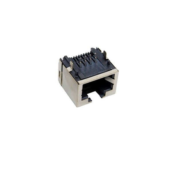 RJ45插座屏蔽90度2插板帶柱/CU殼帶屏蔽扁針8P迷你母座X3 RJ45插座屏蔽90度2插板帶柱/CU殼帶屏蔽扁針8P迷你母座X3